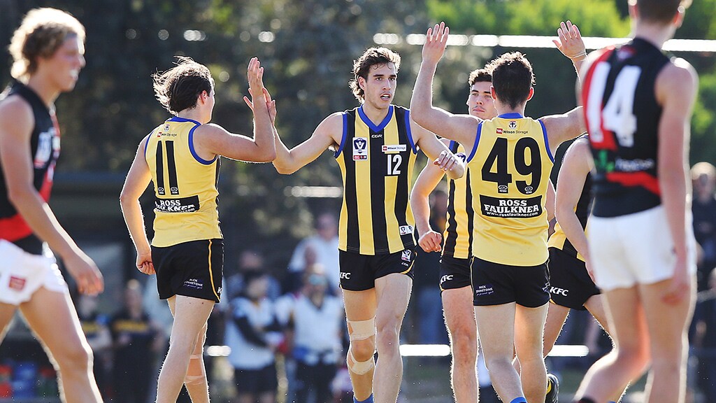 MaxKingVFLm19.jpg Max King booted four goals in the VFL on Sunday - AFL,Around the State Leagues,Adelaide Crows,Brisbane Lions,Carlton Blues,Collingwood Magpies,Essendon Bombers,Fremantle Dockers,Geelong Cats,GWS Giants,Hawthorn Hawks,Melbourne Demons,North Melbourne Kangaroos,Port Adelaide Power,Sydney Swans,West Coast Eagles,Western Bulldogs,Gold Coast Suns,St Kilda Saints,Richmond Tigers,WAFL,News